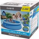 Avenli 8ft x 25in Easy Set Inflatable Above Ground Family Swimming Pool