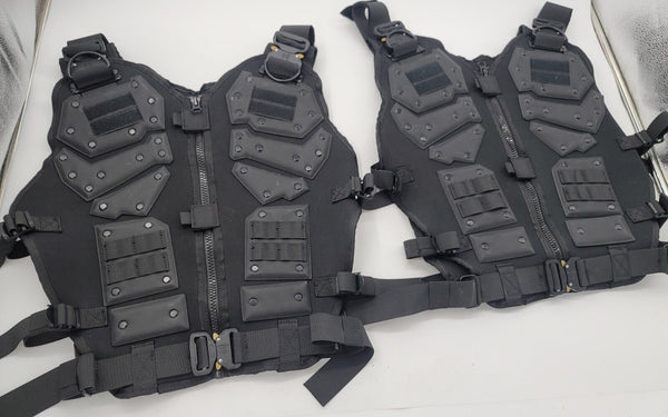 Two Tactical Vests Transformer- NEW Upper Body Armor Cosplay Combat Hunting Gear