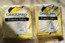 2 Large Onguard Outfits- Jacket Bib Overall Hood Yellow Protective Clothing Rain