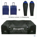 BoughRV  Rooftop Cargo Carrier. Rooftop Storage Luggage Waterproof Gray & Black