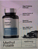4 Horbaach Methyl Folate 1000 Mcg 200 Capsules x 4= 800  Exp 3/26