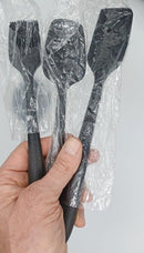 4 Piece Stainless Steel / Rubber Kitchen Utensils (New In Plastic) longest 12.5"