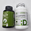 Saw Palmetto Supplement 5000mg with Pumpkin Seed, 300 Capsules +Herbame Mullein