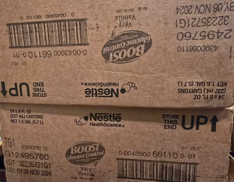 Generic Glucose Control 1.5 Fiber Vanilla vortex 8oz Drink 2 cases Of 24 = 48