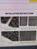 domi  Patio Deck Tiles,  Outdoor Flooring, 9 Pcs One, dark Grey