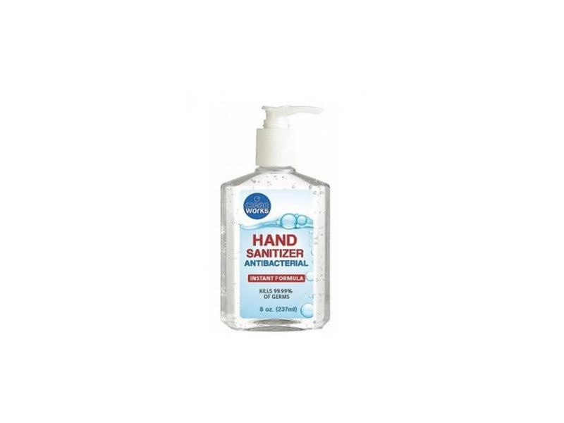 Eight Clean Works Fragrance Gel Hand Sanitizer 8 Oz Bottle