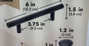 22 Pack 6 Inch Kitchen Cabinet Pulls/ Black Drawer..