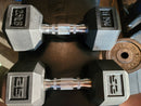 NEW 25 Lbs Dumbbells Rubber Coated Hex Pair -TOTAL 50lbs