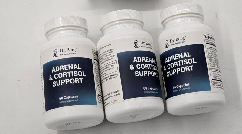 3 Dr Berg Adrenal And Cortisol Supplement 60 x 3 Caps, Support Mood And Stress