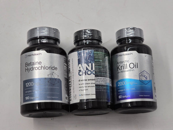 3 items Antarctic Krill Oil 2000 mg 60 Softgels Omega-3 EPA, DHA, w Astaxanthin+