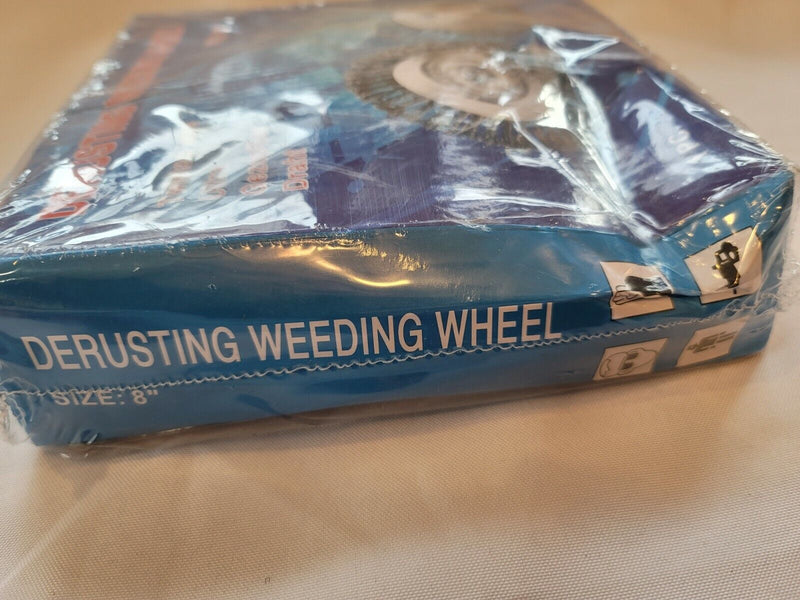 Two -Derusting Weeding Wheels 8” Twisted Wire Cup Brush Weeding Wheel NEW