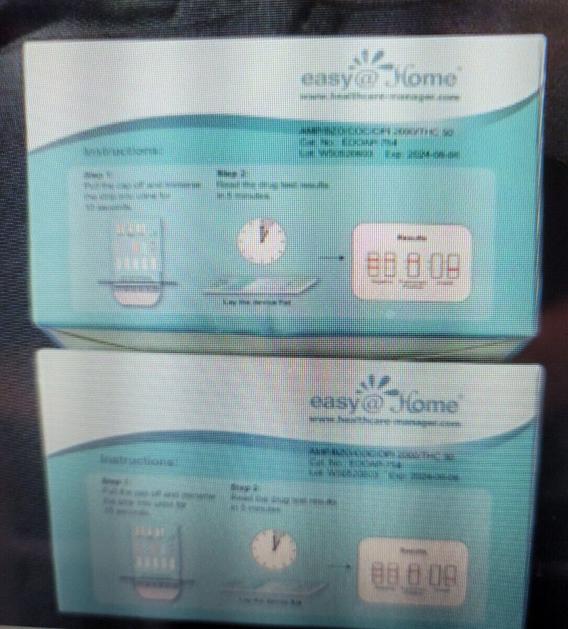 (30x5=150) Easy@Home 5 Panel Instant Result 5 Min! Urine Multi Drug Screen Test