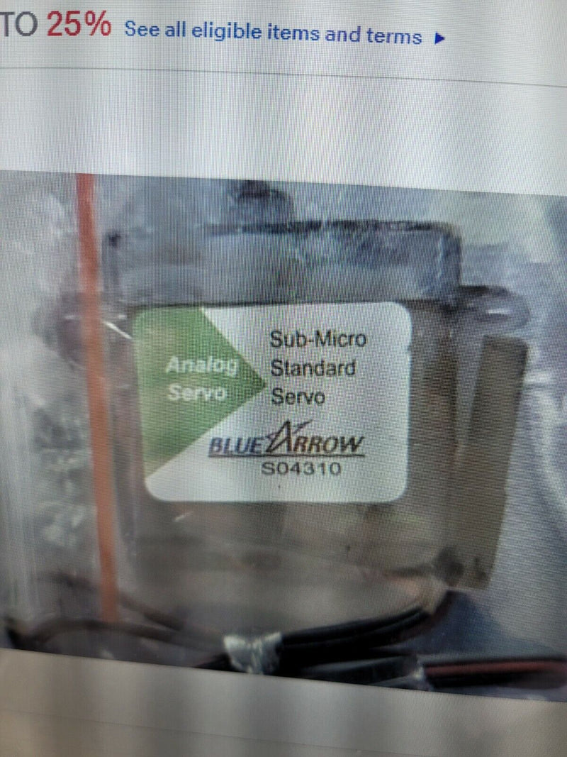 Two ( Sub Micro Standard Servo RC Aircraft  Blue Arrow ba-ts-43 bluearrow so4310