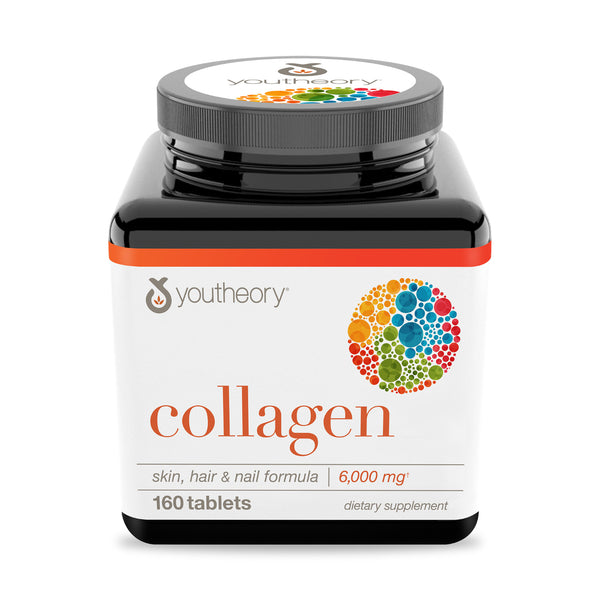 Youtheory Collagen 6000mg Dietary Supplement Skin Hair & Nail 290ct