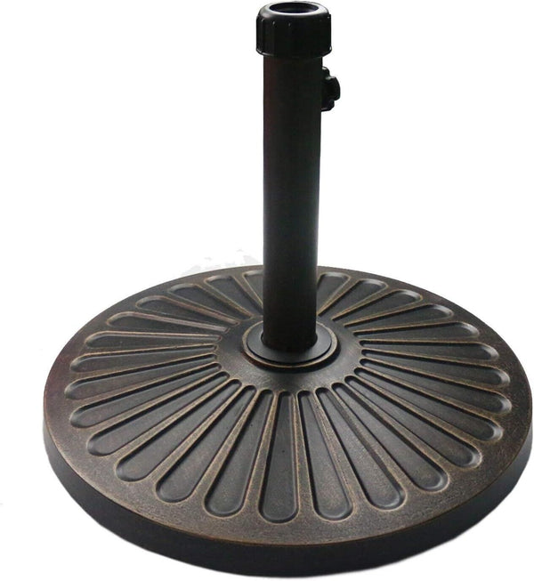 Sunnyglade 18" 30.2-lbs Heavy Duty Round Antiqued Umbrella Base for Patio Out...