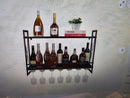 Wall Mounted Wine Glass Storage Rack Wine Rack Bottle Holder Bar Wine Shelf NEW
