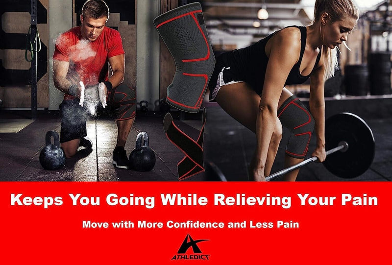 2 Athletic plus knee pads Supports Training Athledict