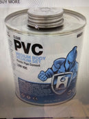 3 Hercules 60020, Clear PVC Medium Body, Medium Set, Plastic Pipe Cement 32 ozx3