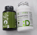 Saw Palmetto Supplement 5000mg with Pumpkin Seed, 300 Capsules +Herbame Mullein