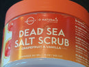 O Naturals Exfoliating Dead Sea Salt Lot of 5 Face Body  Foot Scrub. Hydrating E
