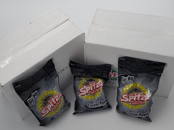 2 Boxes Sunflower Seeds Cracked Pepper 6 Oz - Pack of 9 (Box) x 2 Boxes 18 total