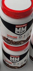 Two Genuine Protein Powder Muscle Milk Chocolate,(1.93 Pound, 12 Servings x 2)