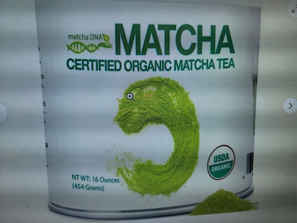 Certified Organic Matcha Green Tea Powder 16 Oz Tin Can