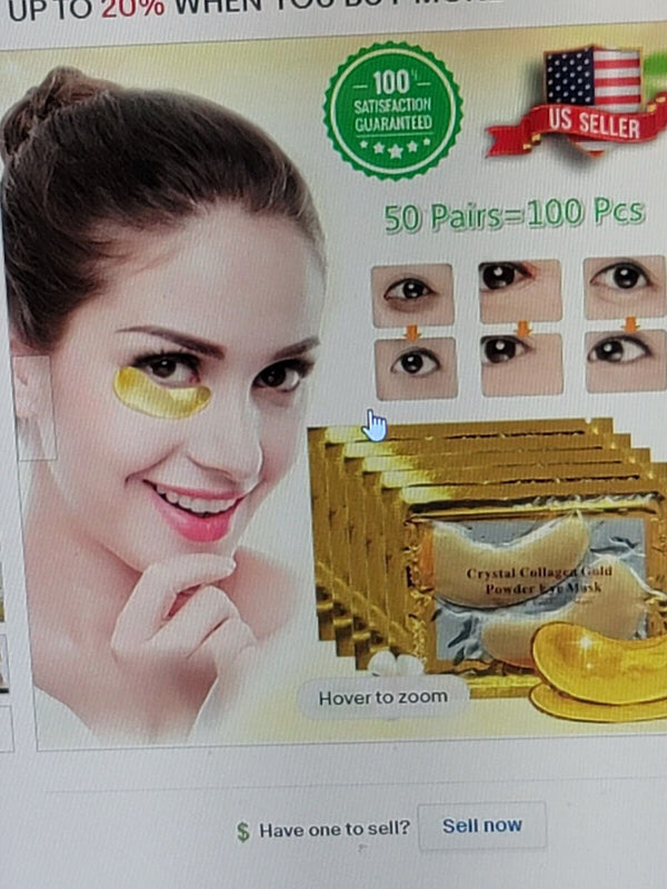 40 Pcs Gold Crystal Collagen Under Eye Patch Wrinkle Anti Aging Dark Circle Pad