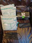 btw 350+ PCS Black Face Mask Disposable Non Medical Surgical Earloop MouthCover