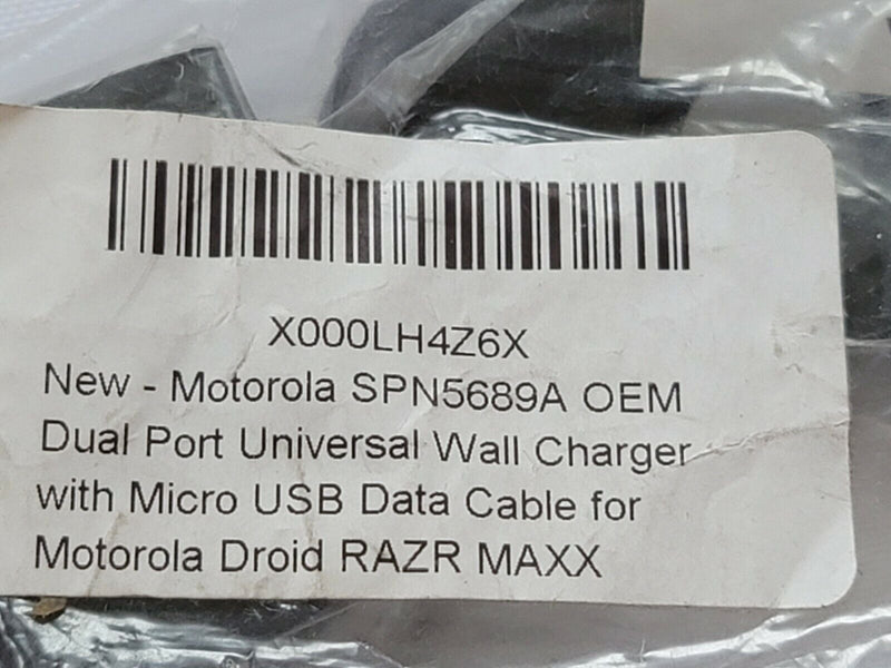 Wall Charger+USB Cable 6FT Micro for Phone Motorola Moto X Droid Mini MAXX RAZR