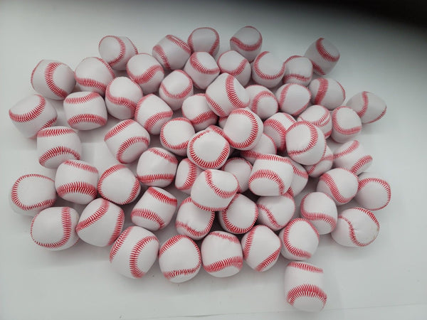 80   Ledwen Mini Soft Baseballs Pack of 80 Bulk - 2" Sports Themed Foam Baseball