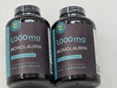 2 Monolaurin 1000 Mg  240 Capsules x 2 =480  Eleva Nutrition