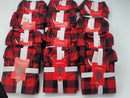 12 Sets Kids Pajamas Red & Black Buffalo Check Flannel Pajamas Set Size 6 Kids
