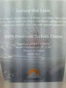 Harmonie De Paris Grey Ivory Ultra Soft 2 Piece Bath Towel Set Size 27 x 54 Inch