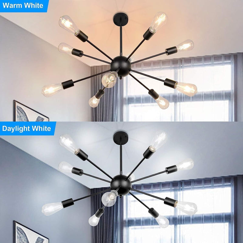 Sputnik Chandeliers 10-Light Modern Pendant Light + Floor Lamp
