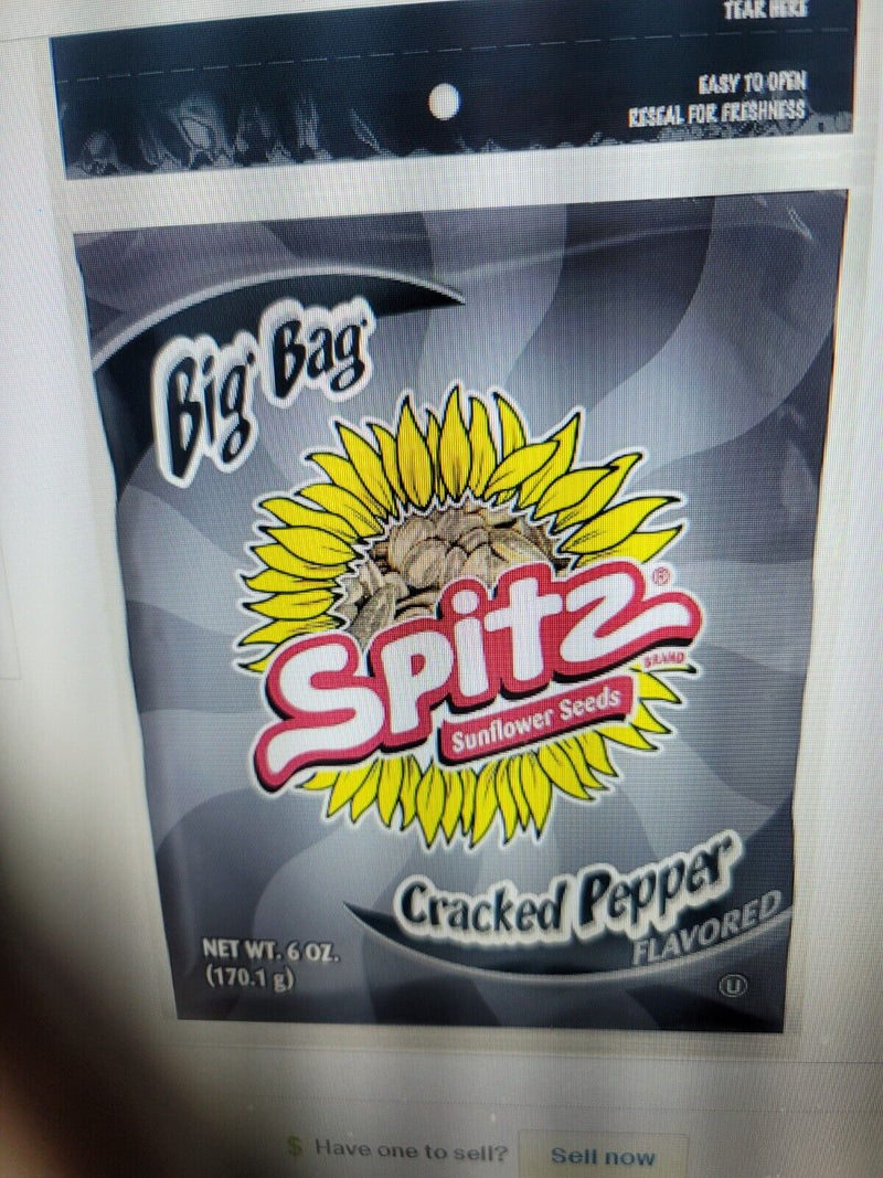 4 Boxes Sunflower Seeds Cracked Pepper 6 Oz - Pack of 9 x 4 Boxes 36 total