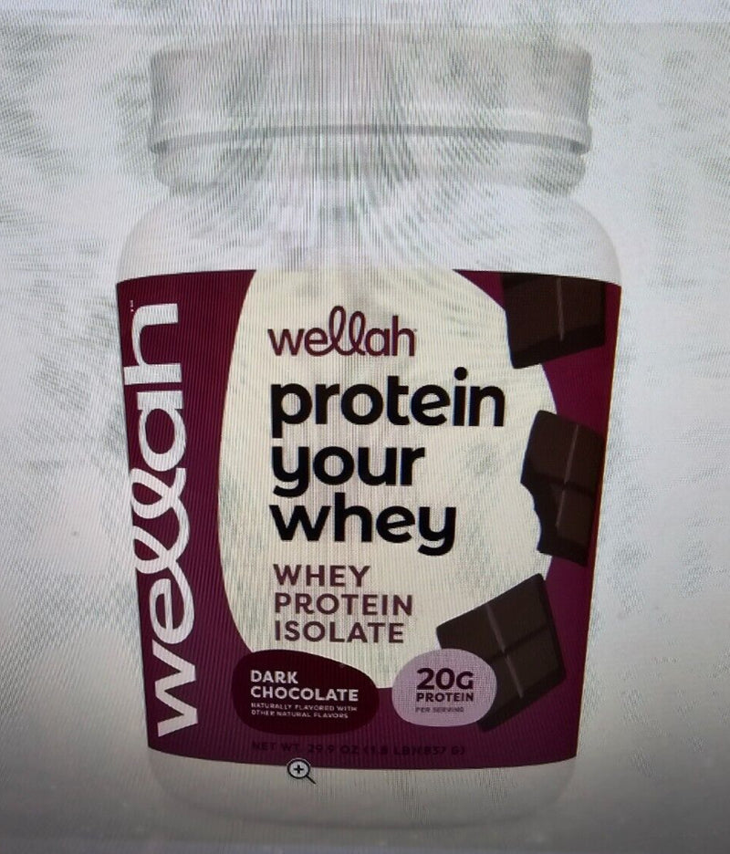 3 Wellah Your Whey (30 Servings,  Chocolate) - Whey Protein Isolate Protein