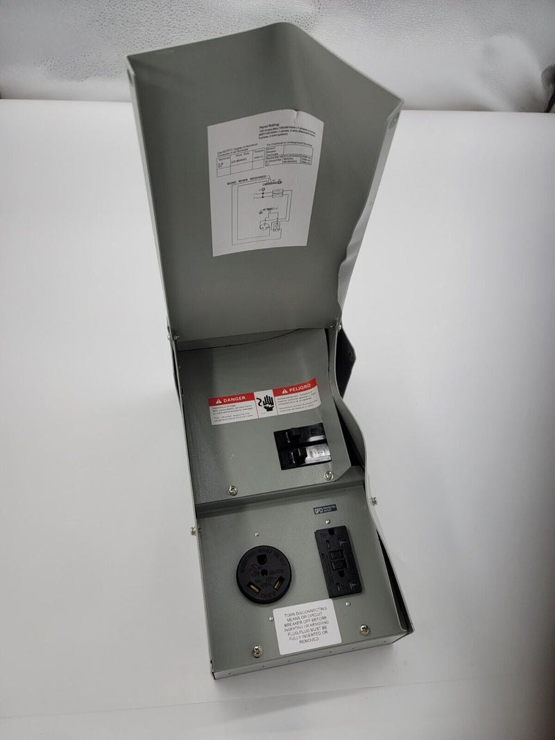 125 Amp 120/240 Volt Heavy Breaker Control Panel New but outside Metal Damaged