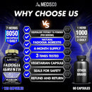 Fadogia Agrestis 8050mg - with Horny Goat Weed, Panax Ginseng, Maca, Ashwagandha