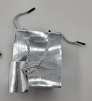 50 Gift Bag 4.5" x 4" x 3” small Glossy Silver Paper Gift Bag- New. Very upscale