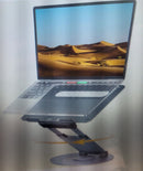 Nulaxy Telescopic 360 Rotating Laptop Stand for Desk Adjustable Height A-Gray