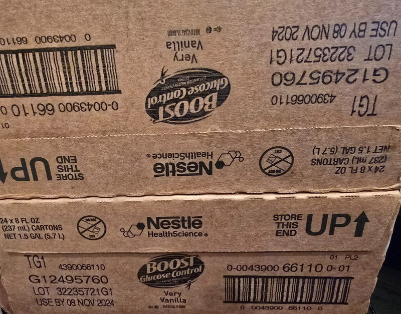 Generic Glucose Control 1.5 Fiber Vanilla vortex 8oz Drink 2 cases Of 24 = 48