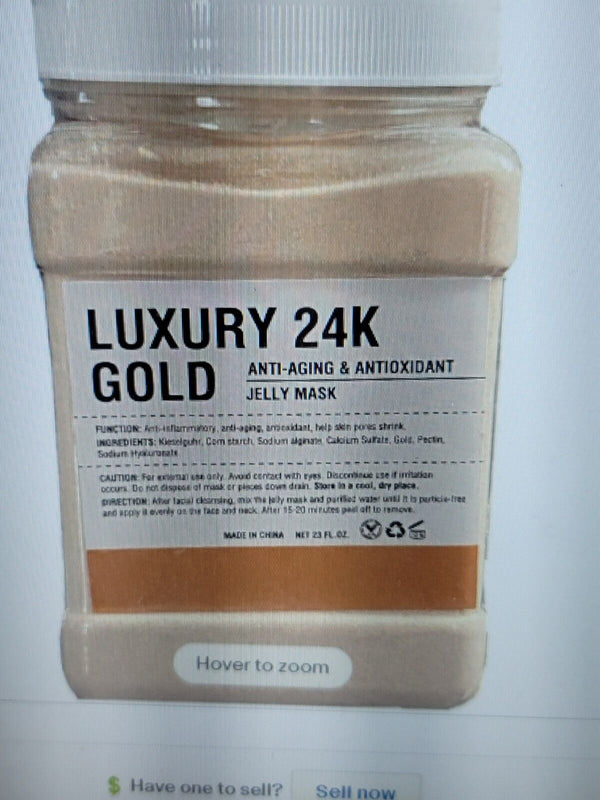 Luxury 24K Gold Jelly Mask/Vajacial/Peel-Off Facial Gel/Hydrogel facial/ProSize