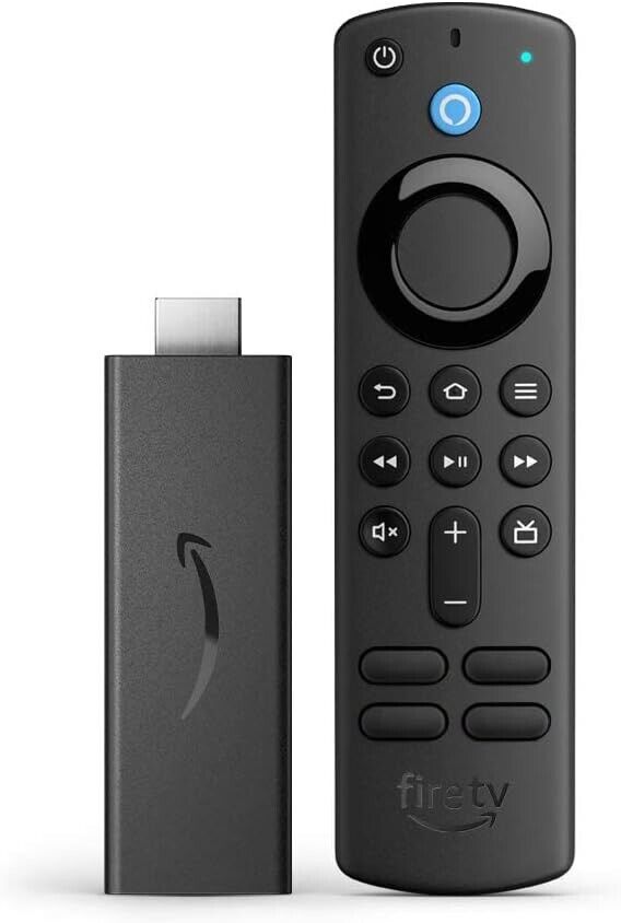 Three Amazon Fire TV Stick 4K Media Streamer w 2nd Gen Alexa Voice Remote -Black