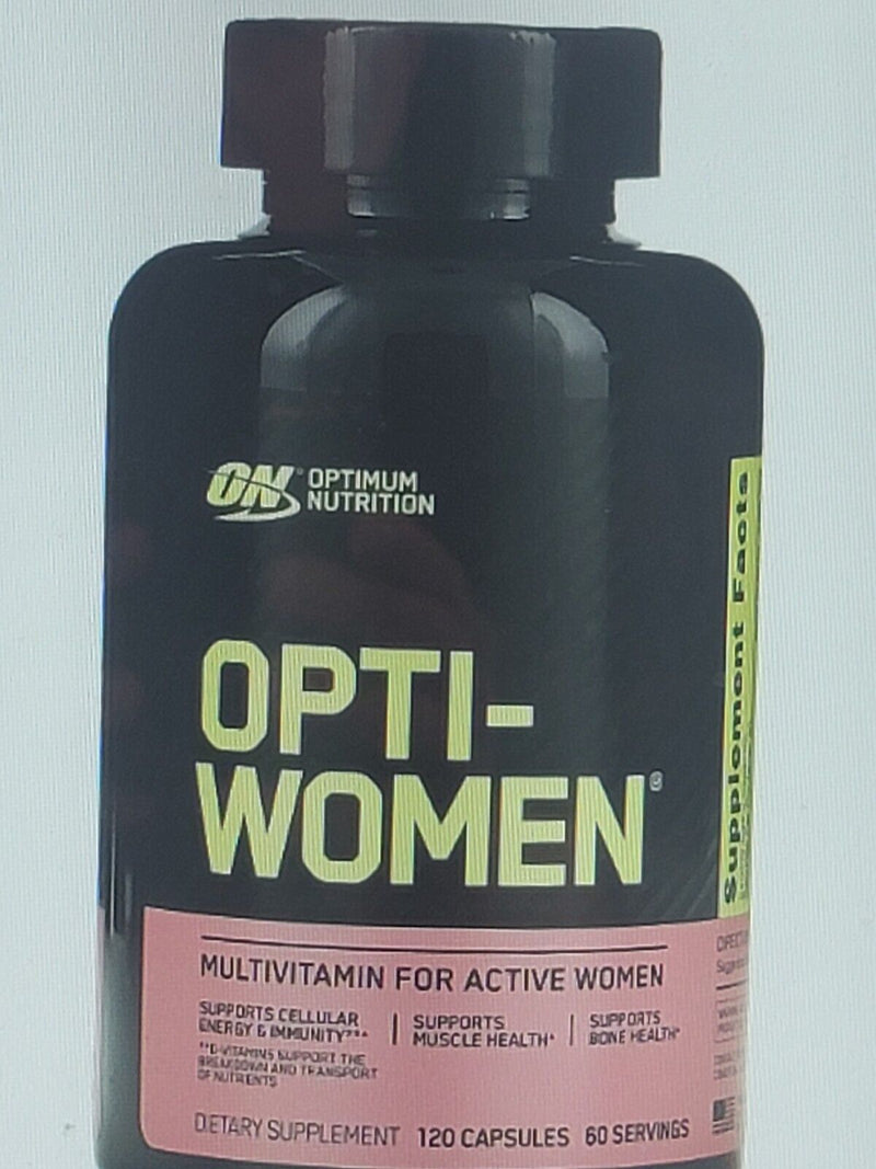 (4 items) Optimum Nutrition Opti-Women Multivitamin Capsules 120 Count+ Gaia +