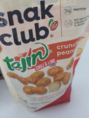Snak Club Tajin Chili & Lime Crunchy Peanuts, (10.5 Ounce x 6) x 4 = 24 Bags