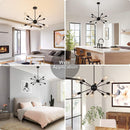 Sputnik Chandeliers 10-Light Modern Pendant Light + Floor Lamp