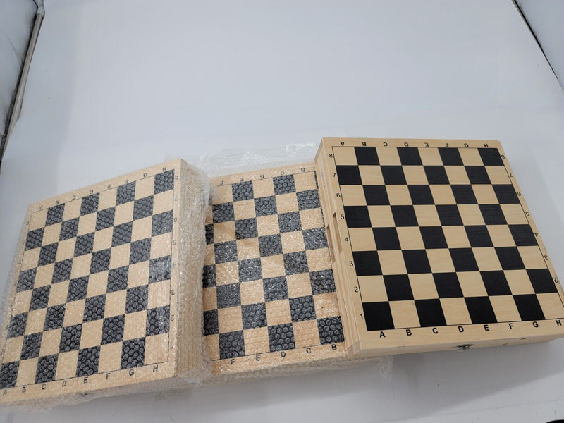 3 Chess Plus w Board & Peace's & Sling Games Fast Sling Puck Table Super Winner