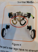 Samohui Gen. 4 Collapsible Adjustable Pet Wheelchair -