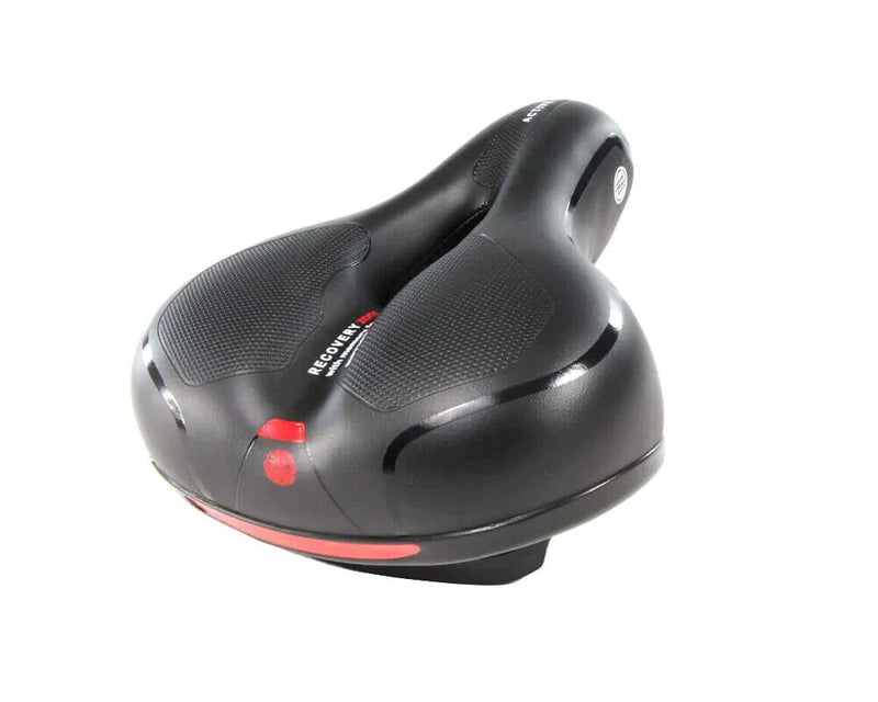 RECOVERY ZONE BICYCLE SEAT WITH MEMORY FOAM.  10" L X 8" W